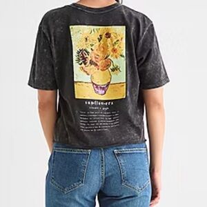 Fifth Sun Vincent VanGogh Sunflowers t-shirt L